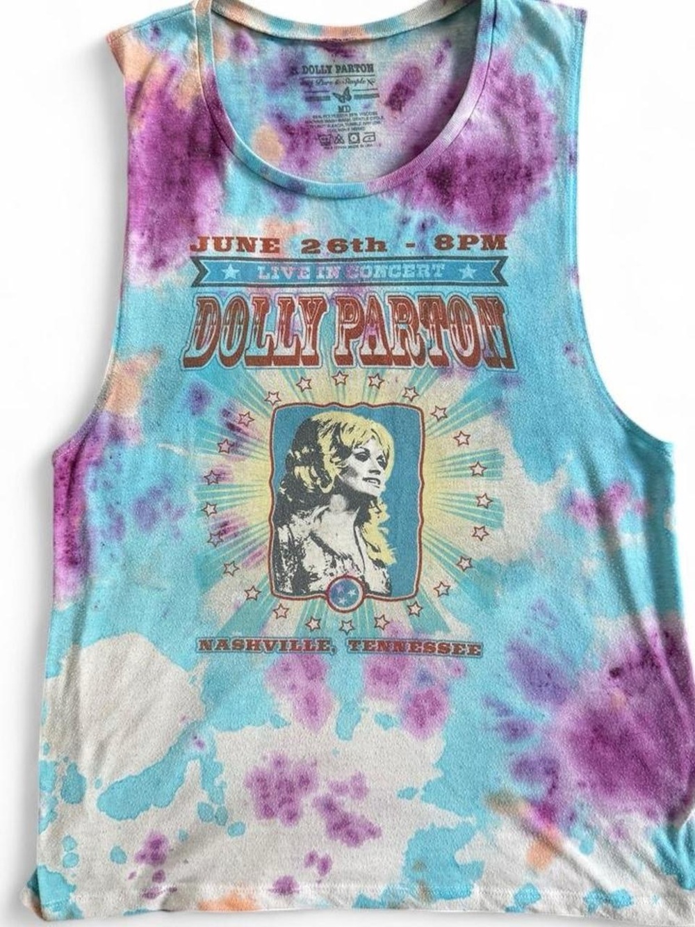 Dolly Parton Tie-Dye Tank Top